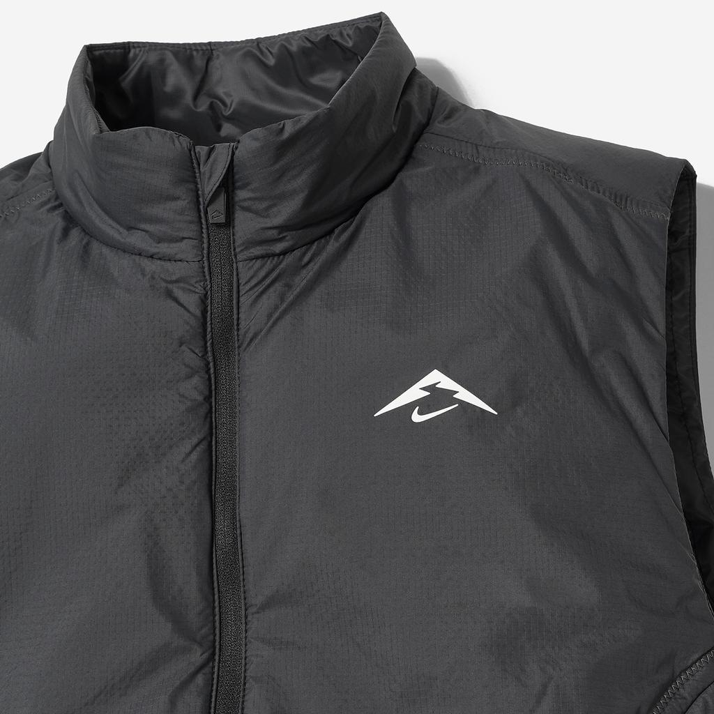Nike Gilet sans manches à col montant zippé avec imprimé logo pour homme noir FZ0002-010