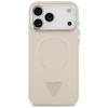 Guess Triangle Logo MagSafe Case for iPhone 17 Pro Beige