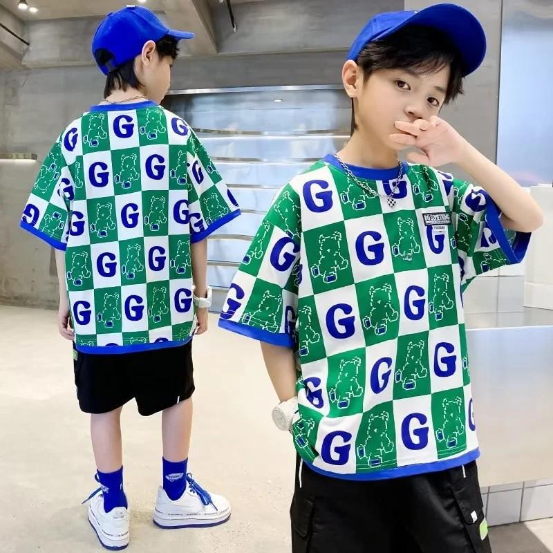 Jungen 2023 Sommer Freizeit Kurzarm T-Shirts - Stilvolle Streetwear für Kinder
