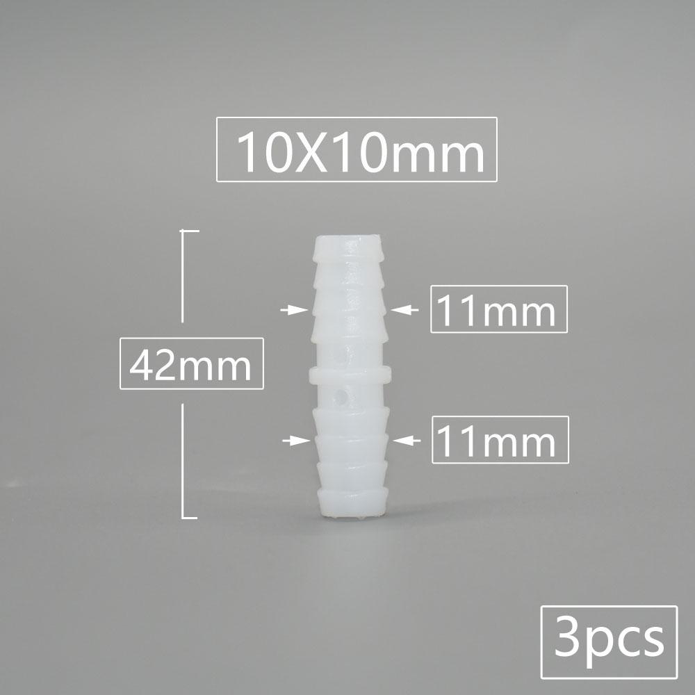 4/6/8/9/10/11/12mm PE Food Grade Direct Reducing Barb Connectors Aquarium Tank Air Pump Adapter Irrigation Hose Joint