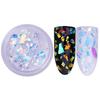 Nail Giltter Sequines Fluorescent Glass Paper Dust Powder Nail Art DIY Decor
