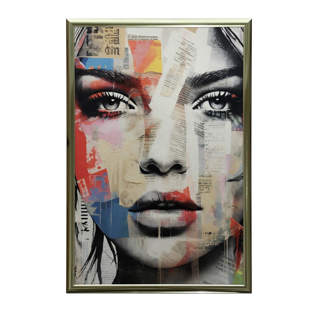 Mozaika Emocji Mozaika Emocji, 50X70 Cm, Rama Drewniana Jasny Dąb, Papier Matowy 230 Gsm