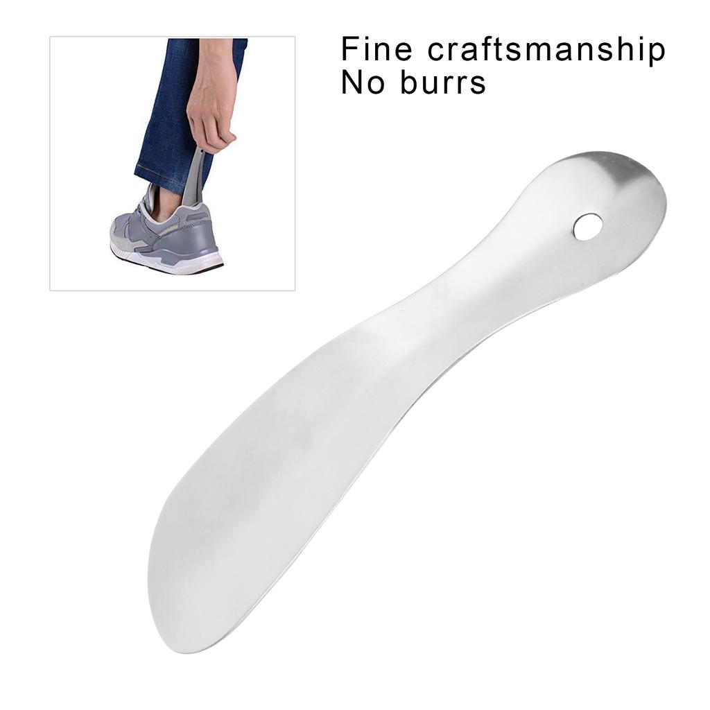 Shoe Horn Stainless Steel Portable Solid Shoe Spoon Tongue Travel Shoe Helper Stick