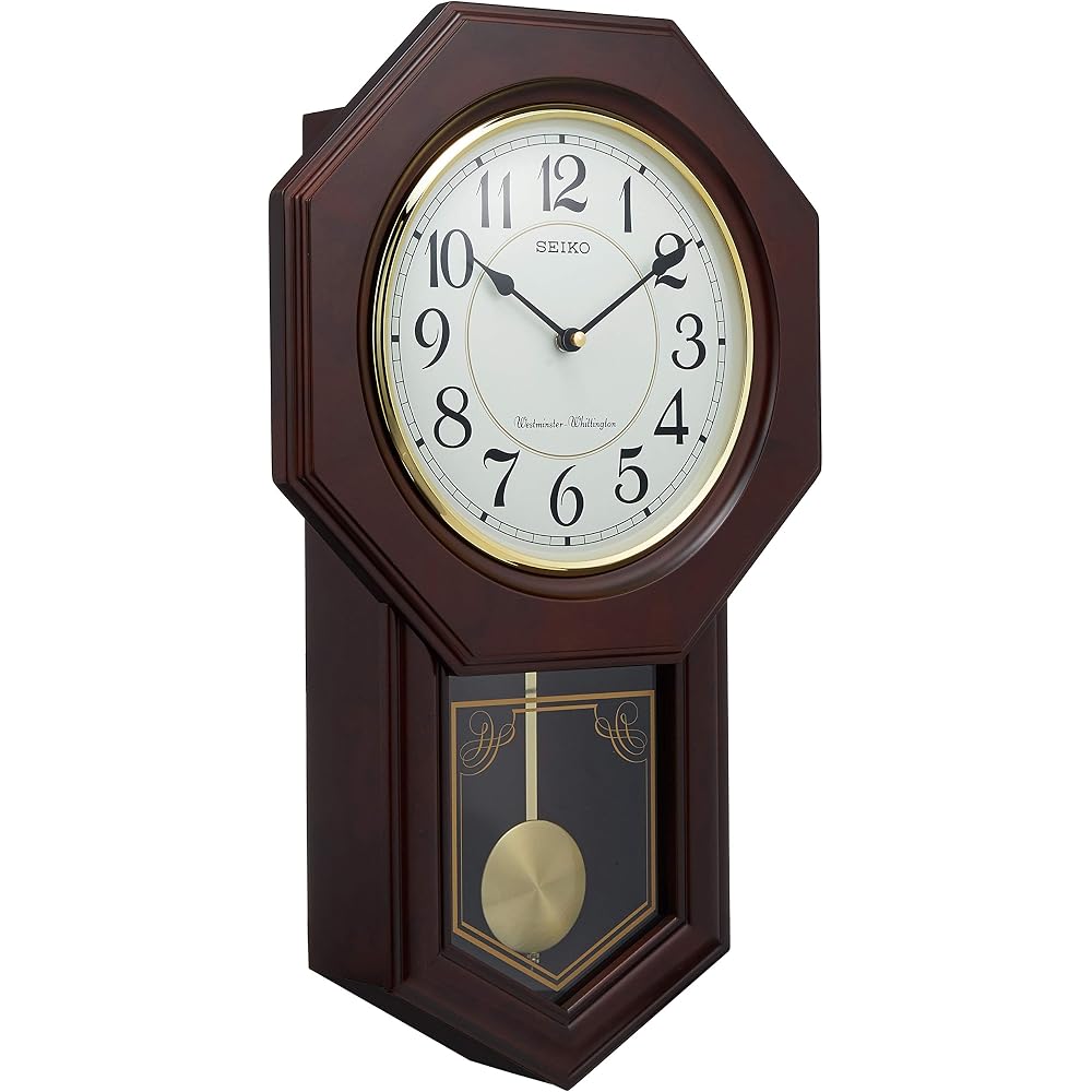 Seiko Clock (Seiko Clock) Wall Clock Analog Time Selective Chime & Strike Decorative Pendulum Hak...