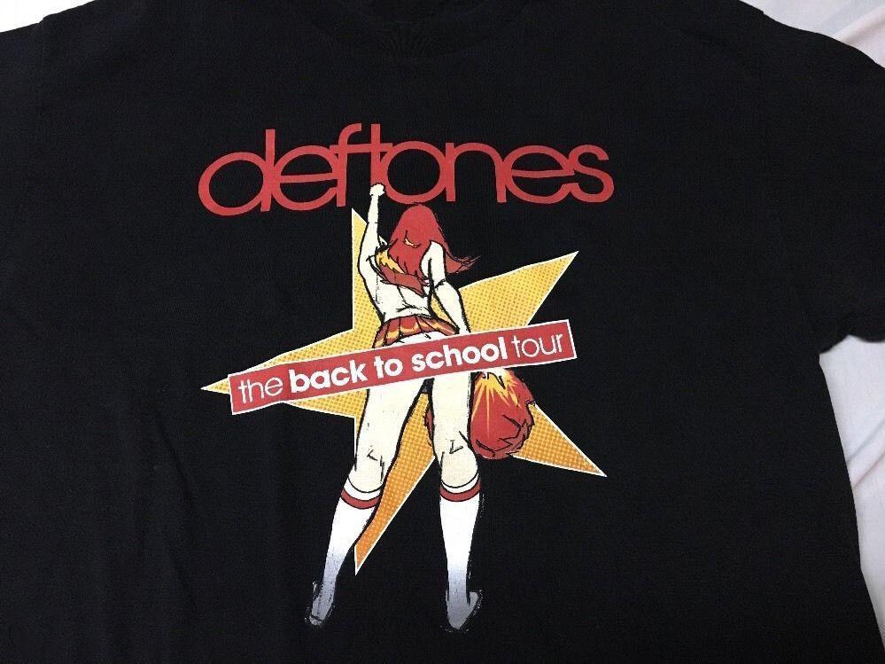 DEFTONES BACK TO SCHOOL TOUR Deftones Shirt Black Unisex S234XL Unisex T-Shirt S