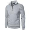 Men's Stand Up Collar Casual Hoodie Men's Solid Color Fashionable Men's Pullover Hoodie