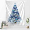 Blauer Stern Weihnachtsbaum Wandteppich Wandbehang Weihnachts-Festival Böhmischer Stil Hexerei Psychedelische Heimdekoration