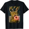 BaruToW Funny Cat Eating Donut Outside Gym Cat Selfie Meme T-Shirt