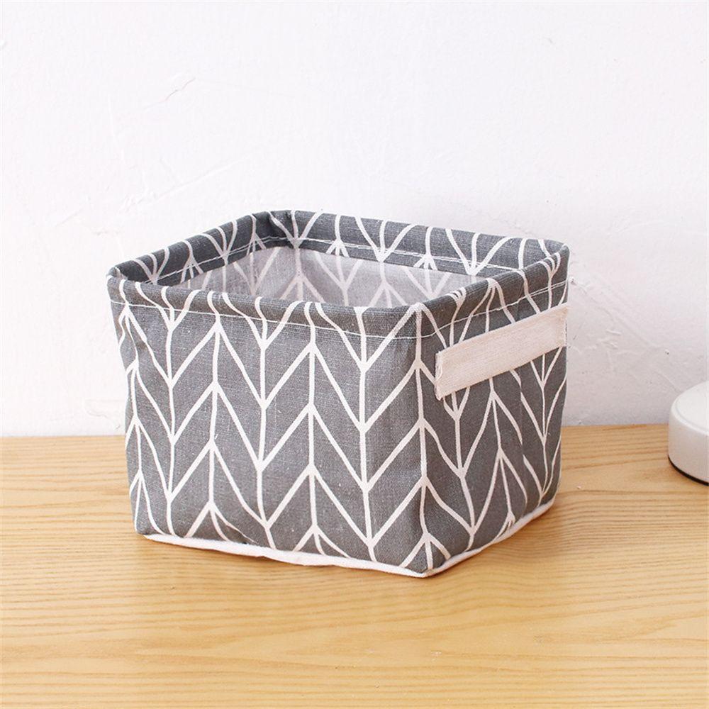 & Living Cosmetics Organizer Toy Container Collapsible Laundry Basket Desktop Box Sundry Storage Baskets Folding Storage Box