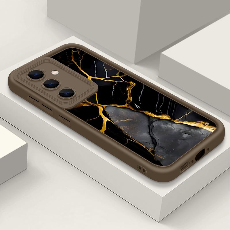 Color Marble Texture Print Case For Samsung S24 FE S23 S22 Ultra A16 A55 A15 A35 A54 A34 A25 A14 Soft Matte TPU Shockproof Lens Protection Phone Cover