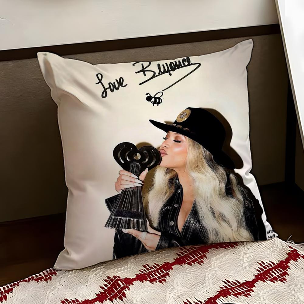 Singer BBeyonce CCowboy Cushion Cover Reversible Soft Durable Pillow Cover Home Car MultiScene Use for Daily Comfort