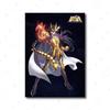 Stampa di Poster Classico Anime Giapponese Saint Seiya Cartone Animato Vergine Cavaliere d'Oro Pittura su Tela Arte da Parete Immagini Soggiorno Decorazione Casa