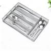 Kitchen Cutlery Drawer   Carbon Steel Flatware Storage Divider with Anti Slip Foam Pads for Spoons Forks Stationery