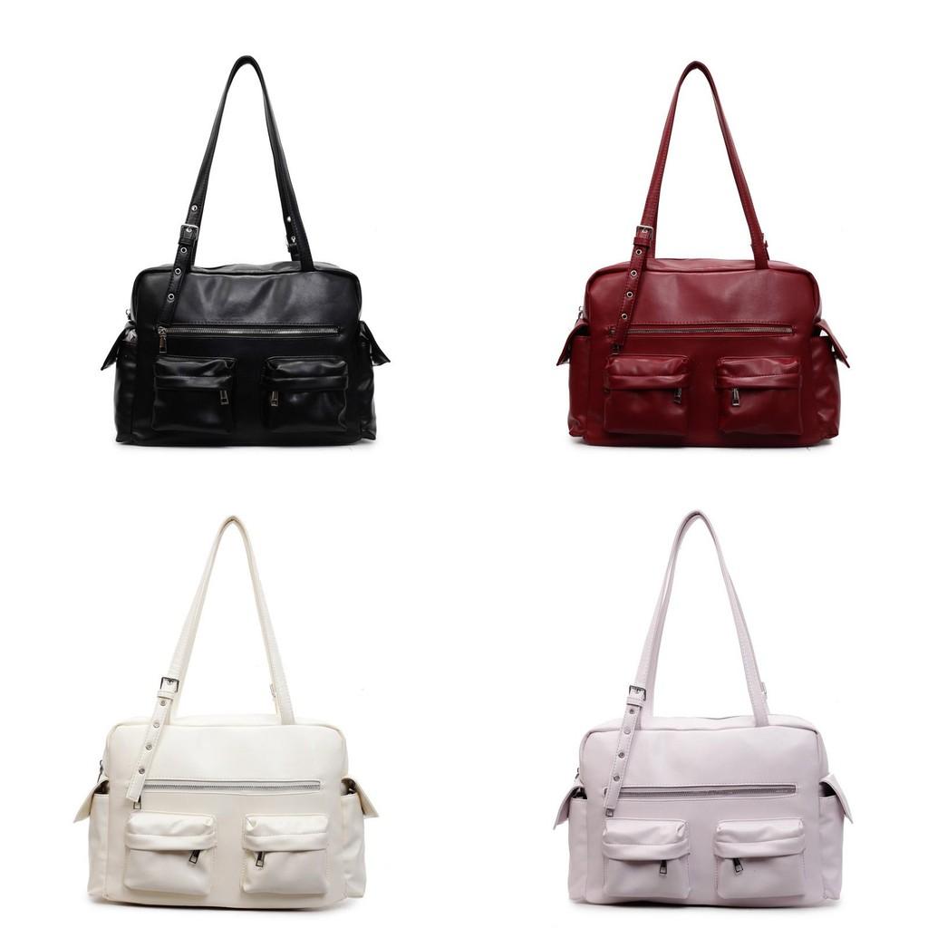 Pu Leather Casual Bag For Women With Multiple Pockets And Zipper Closure For Daily Use