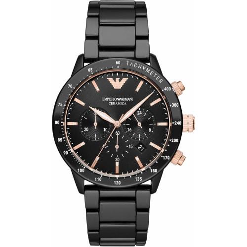 

Emporio Armani AR70002 Men s Watch, Officially Imported, Black