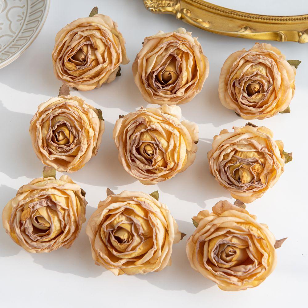 

Искусственные цветы Шелковые розы Романтическая Свадьба букеты невесты Декор стола Венок Фестиваль Садовая вечеринка на открытом воздухе Дешевые подарки своими руками 10pcs