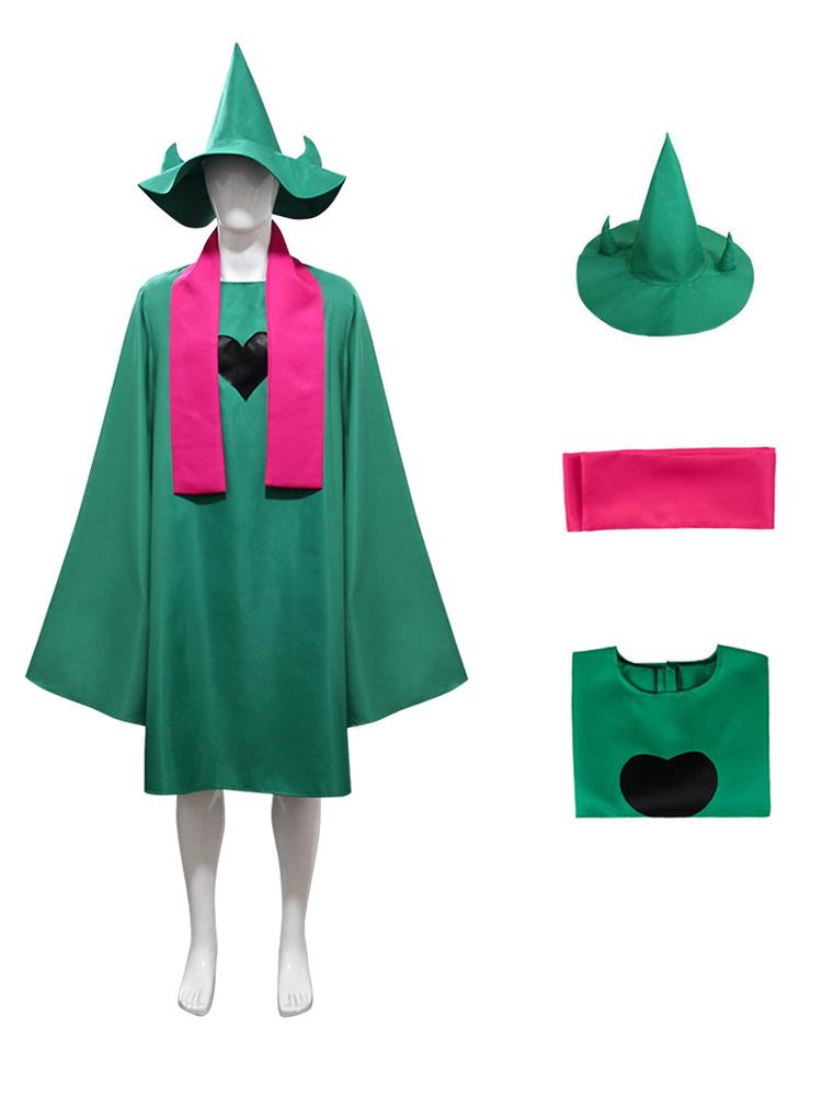 Undertale Ralsei Cosplay Mikina Plášť Vršek Deltarune Cosplay Plášť Kostým S Kloboukem Šál Halloweenský Kostým
