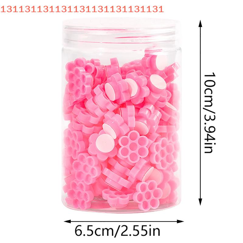 120Pcs/Box Self Adhesive Eyelash Extension Glue Cups Delay Cup Grafting Eyelash Makeup Tool Tattoo Adhesive Pigment Cups