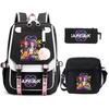 KPop Demon Hunters Korean version of student school bag children's backpack pencil bag set