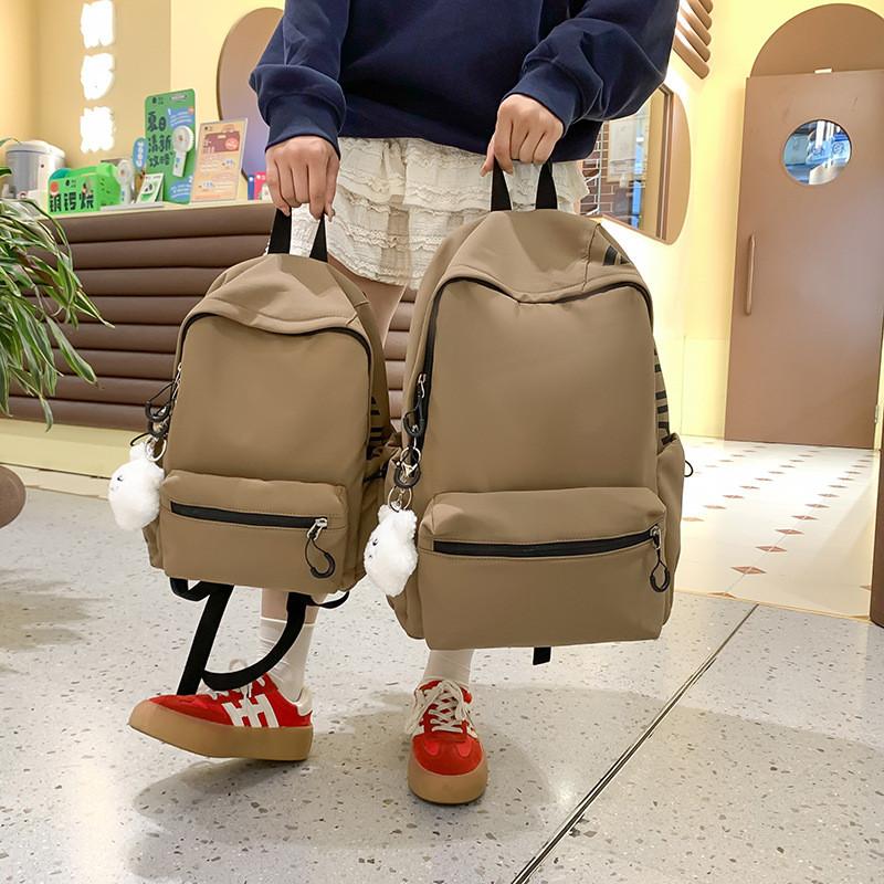 Girls Fashion Nylon Letter Backpack With Breathable Design For School And Travel