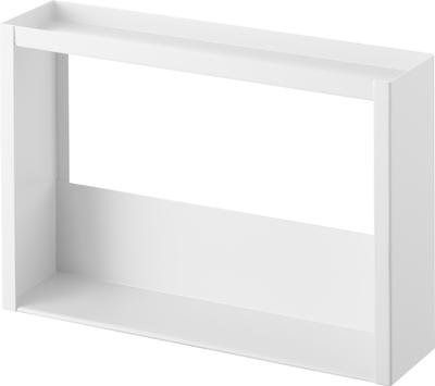 Yamazaki Bathroom Sink Side Storage 2 Tower for Bathroom Storage 10898 (Yamazaki Industries) Rack, Tiers, White, W30.2×D7.2×H21.1cm, Series,