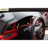 For Hyundai Elantra 2017- Red Carbon ABS trument Panel Frame Cover Trim