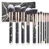 New 10 Makeup Brush Set Full Marble Beauty Tool Set Brush Blush Eyeshadow Brush