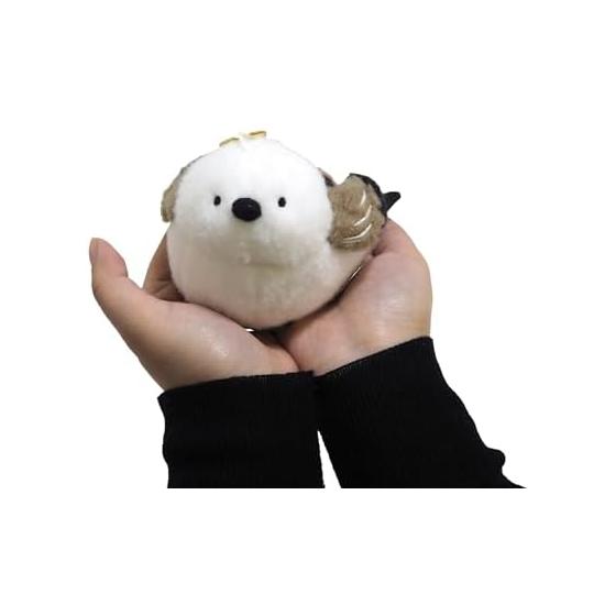 Sunlemon Powabiyori Key Chain Shimaenaga 12.5 X 8 X 15 Cm Bag Charm Keychain Wool Style Fabric Cute Bird Healing P-1863