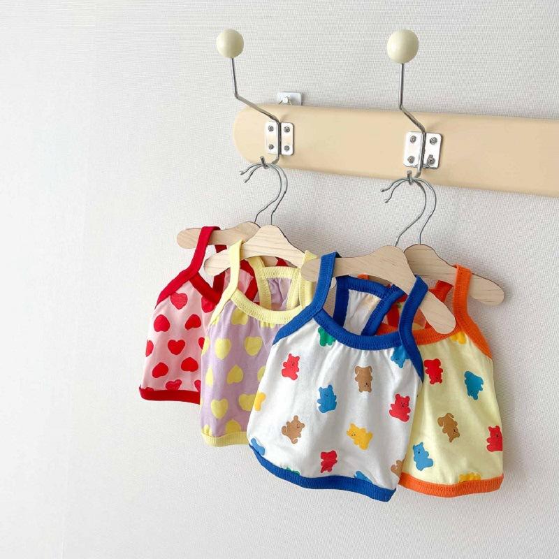 

Spring/Summer Breathable Cat Sling Puppy Dog Vest Small Dog Cat Puppy Milk Dog Teddy Bigbear Pet Clothing XXL (recommended weight 15-10kg) рожевий