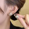 Simplicity Personality Temperament High-end Versatile Dazzling Galaxy Cold Light Earrings