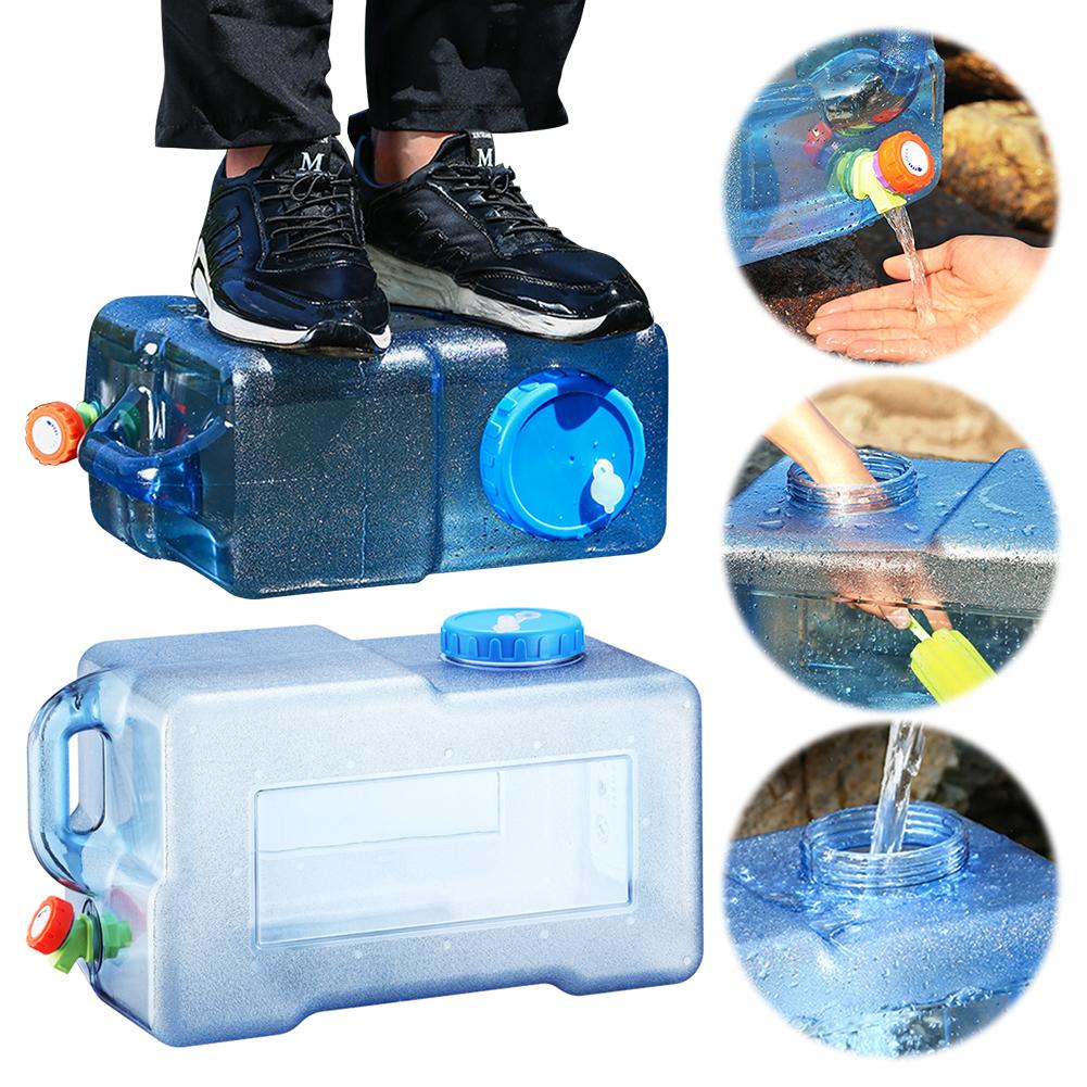 25L Water Storage Container with Faucet Water Storage Bucket Large Capacity Camping Water Bucket for Outdoor Hiking China Mainland