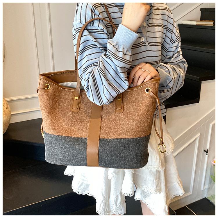 

Large capacity bag single new liner bag tote bag shoulder strap finishing storage bag shoulder pad светло-синий