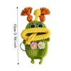 Cartoon Crochet Keychains Handmaking Knitting Doll Jewelry Gift Sausage Mouth Doll  Car Keys Holder