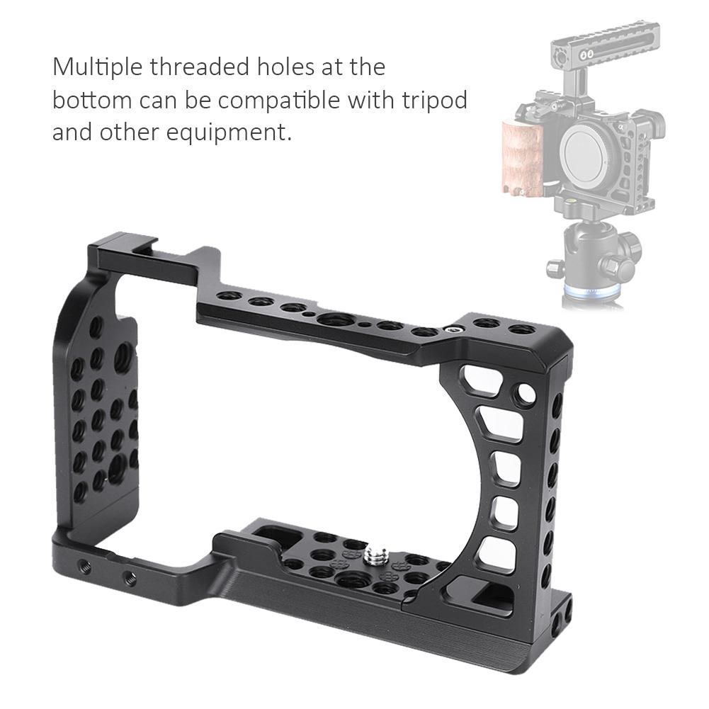 High Quality Aluminium Alloy Camera Video Cage Accessory Movie Making Stabilizer for Sony A6000 A6100 A6300 A6400 A6500