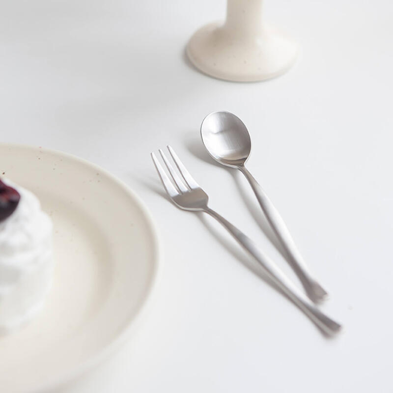 

Satin teaspoon, tea fork, butter knife, long spoon long spoon