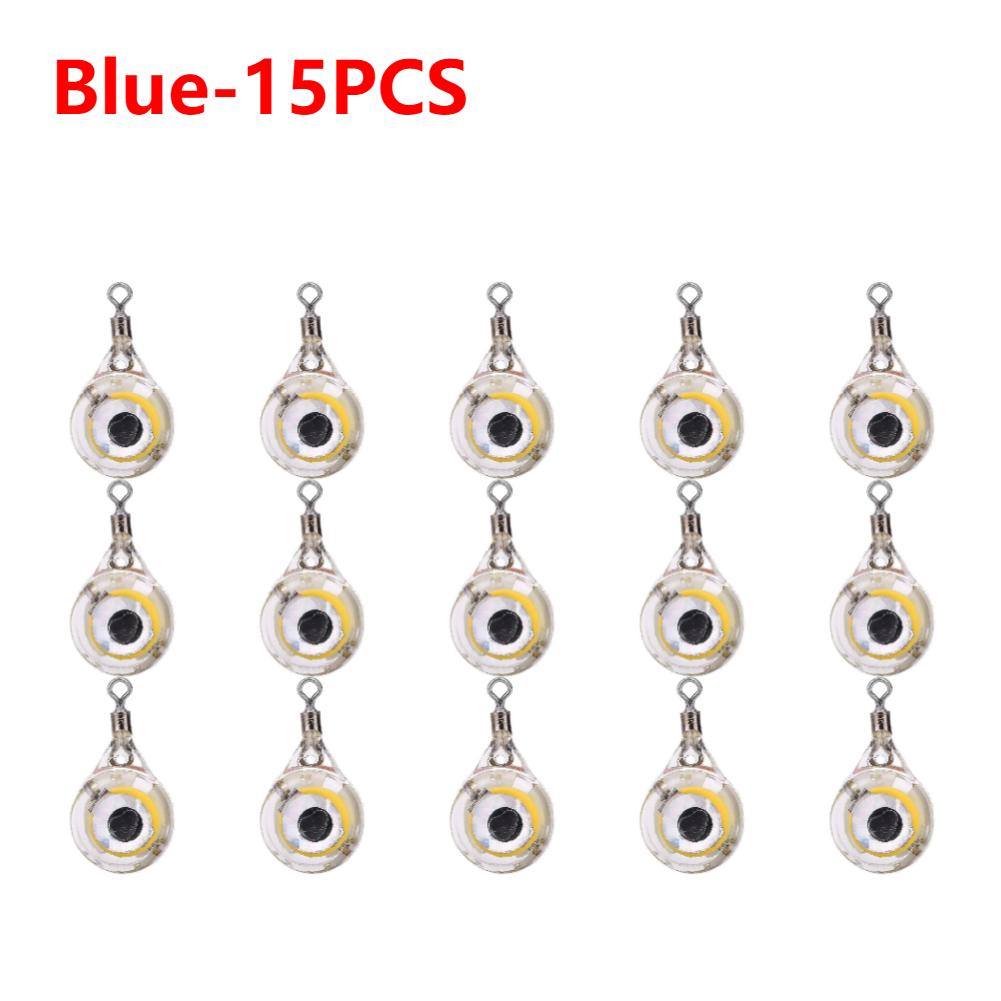 5-20PCS Mini Fishing Lure Light LED Deep Drop Underwater Eye Shape Fishing Squid Fishing Bait Luminous Lure for Attracting Fish