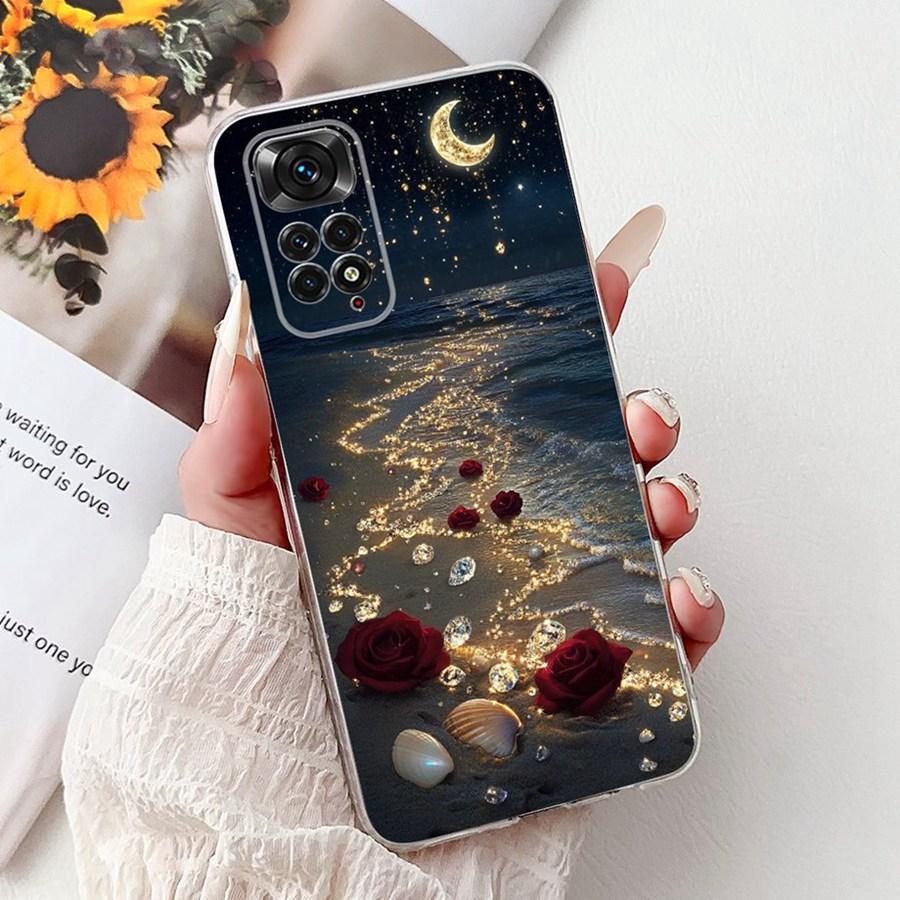 For Xiaomi Redmi Note 11 Pro 4G Global Case Proective Bumper Cartoons Pattern Soft Silicone Capa For Redmi Note 11 11s 4G Cover