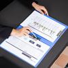Deli 5419 A4 Hard Board Folders with Metal Clip (12-Pack)