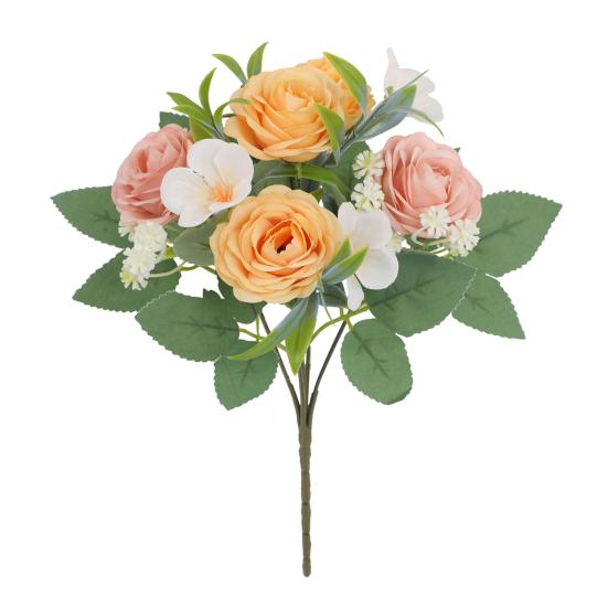 

Имитация роз Букет искусственных цветов Реалистичные на ощупь Искусственные розы для декора дома, свадьбы, офиса Искусственные шелковые цветы Круглогодичный букет для шампанского