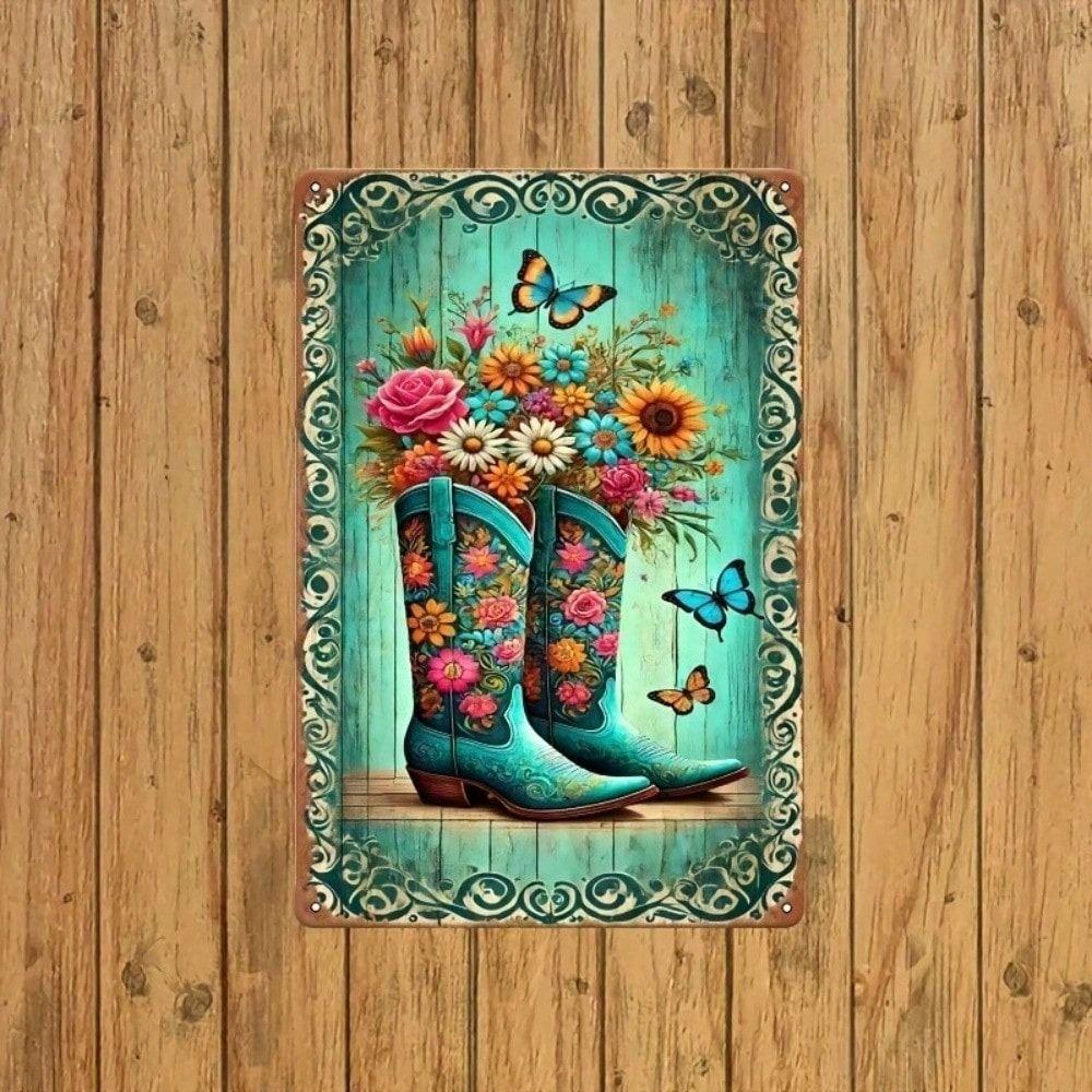 Metal Tin Sign Painting 20x30cm Wall Art Decor Vintage