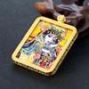 Hand-painted Thangka Pendant Zakiram's Past and Present Life Semi-hand-painted Thangka Necklace Pendant