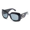 Gucci 2025 Early Spring Collection Logo Decorated Square Sunglasses Men Sunglasses Black GG1695S