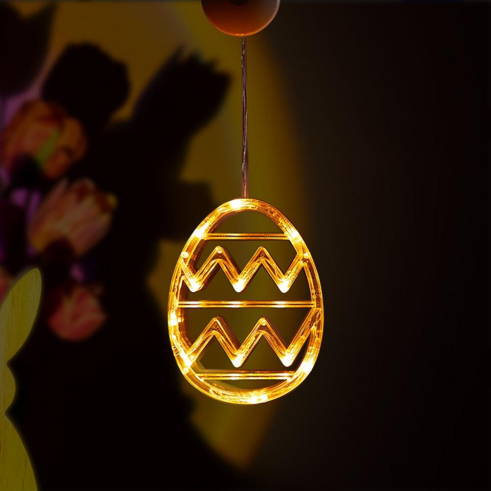

Multicolor Egg Suction Cup Light Plastic Atmosphere Light New Easter Window Lights Party Style 5