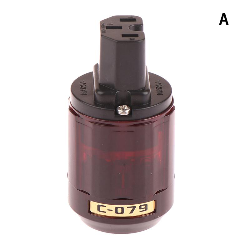 

1Pc P-079E C079 Eu Power Connector P-079/C-079 Male Female Hifi-End Supply Cable Conntact Electrical Plug Socket Adapter A