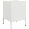 Nightstands 2 Pcs. White 36 X 39 X 50.5 Cm Steel