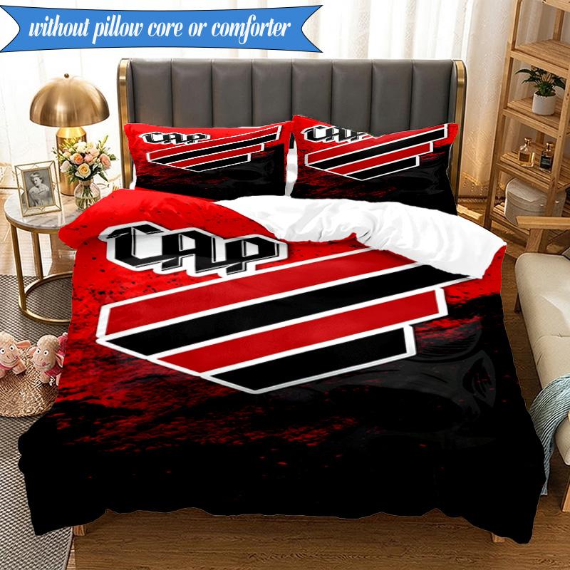 3PCS Athletico Football Club Printed Soft Bedding Set,Including 1pc Duvet Cover And 2pcs Pillowcases Perfect for Bedroom, Dormitory, Fan Gift
