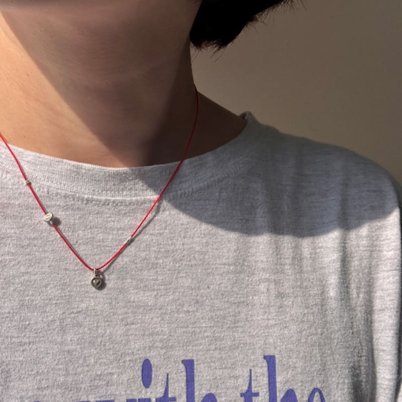 emotive [cotton] Quartz Heart Necklace