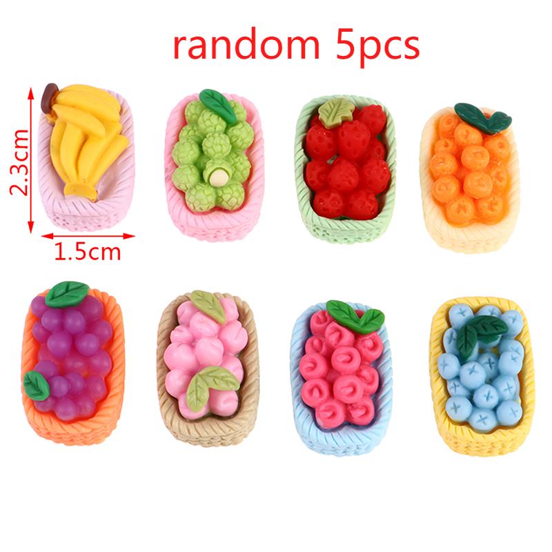 1:12 Miniature Food DIY Craft For Dollhouse Mini Ceramics Dessert Pan Cake Stand Fruit Tray Glass Red Wine Cup Doll Kitchen Toys