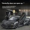 Boxed 1/32 Alloy Die-cast McLaren 720S Car Model, Children's Toy Car with Sound and Light, Desktop Decoration Ornaments for Boys Gifts