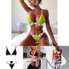 Summer Sexy Women Bikini Set Bathing Suit Soft Material Push Up V Thong Design